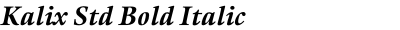 Kalix Std Bold Italic